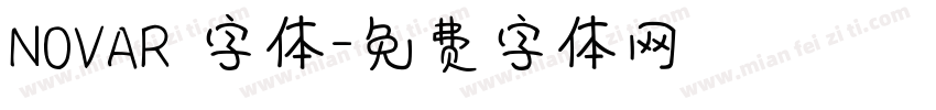 NOVAR 字体字体转换